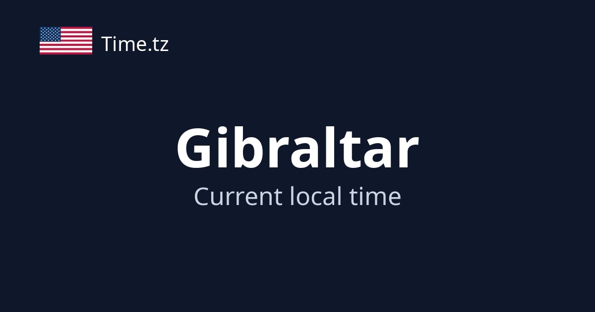 Current Time in Gibraltar, Gibraltar | Time.tz