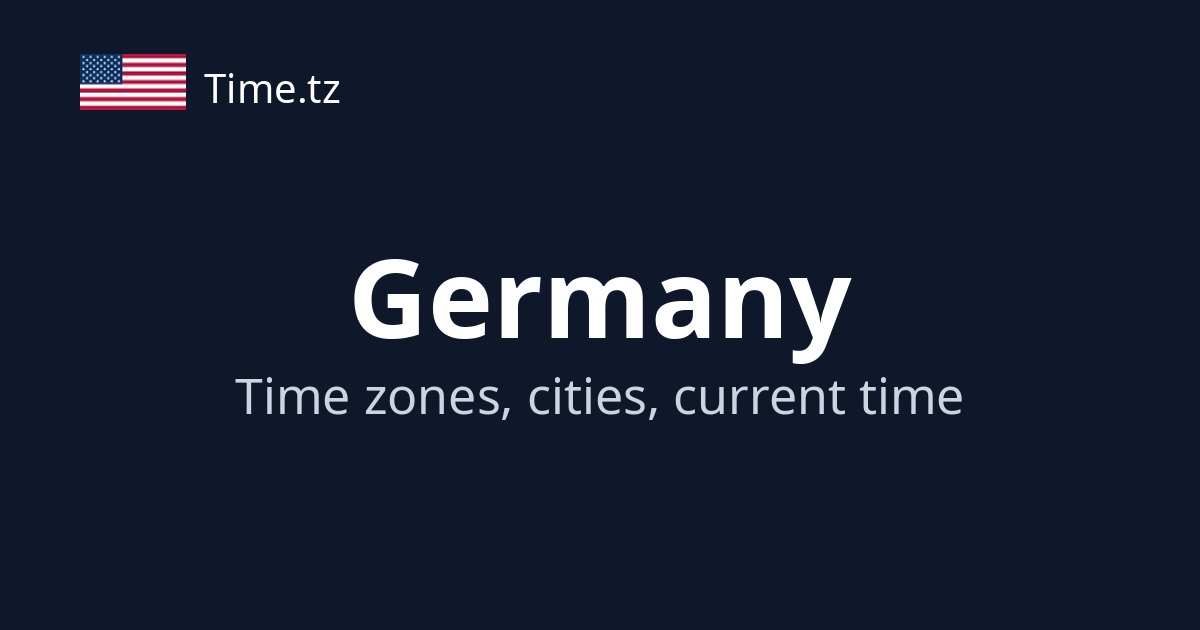 Current Time in Germany | Time.tz