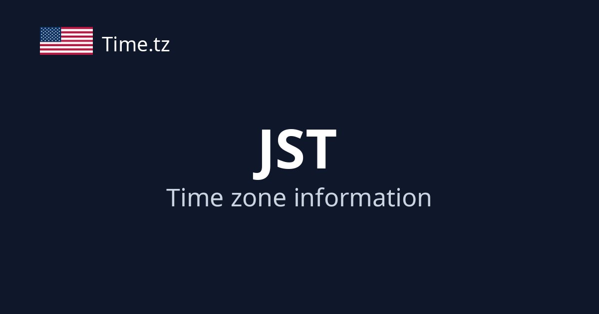 Time in JST (Japan Standard Time) | Time.tz