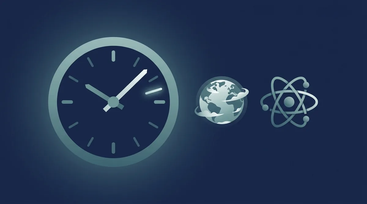 A digital clock reading 23:59:60, the rare extra second added to UTC during a leap second insertion